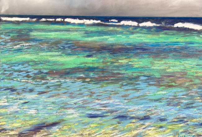 Pastel on card
57.5 x 47.5 cm
2024
Floated on a black cardboard mount with no glass
(price is in US dollars) Alice Blackley