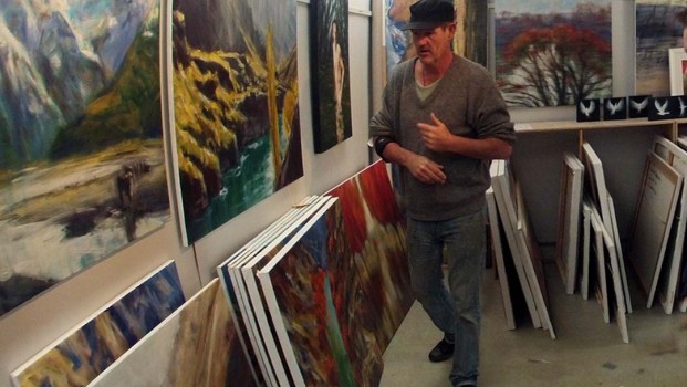 Central Otago District Arts Trust - Nigel Wilson in his Studio.