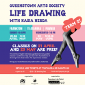 Queenstown Arts Society Life Drawing Classes with Kasia Hebda