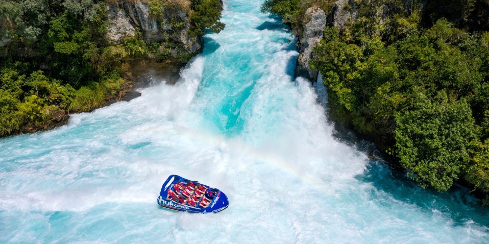 Hukafalls Jet Boat experience in Taupo