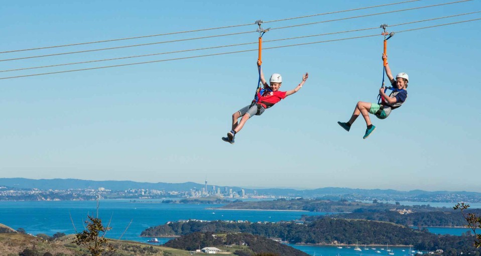 Waiheke Island Ziplining - Things to do in New Zealand with family