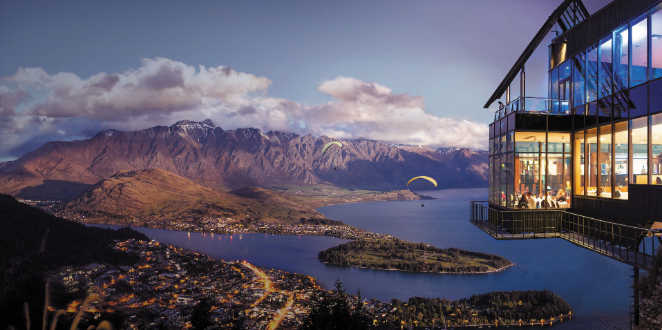 View of the Stratosphere Restaurant at Skyline Queenstown