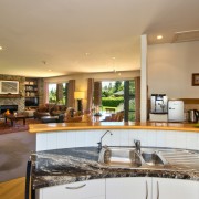 <p>Lounge and Kitchen Area at Lime Tree Lodge</p>