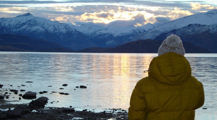 Looking out over Lake Wanaka